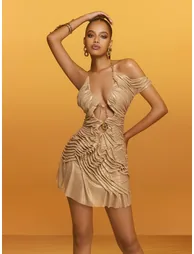 Reut Halterneck Ruched Mini Dress