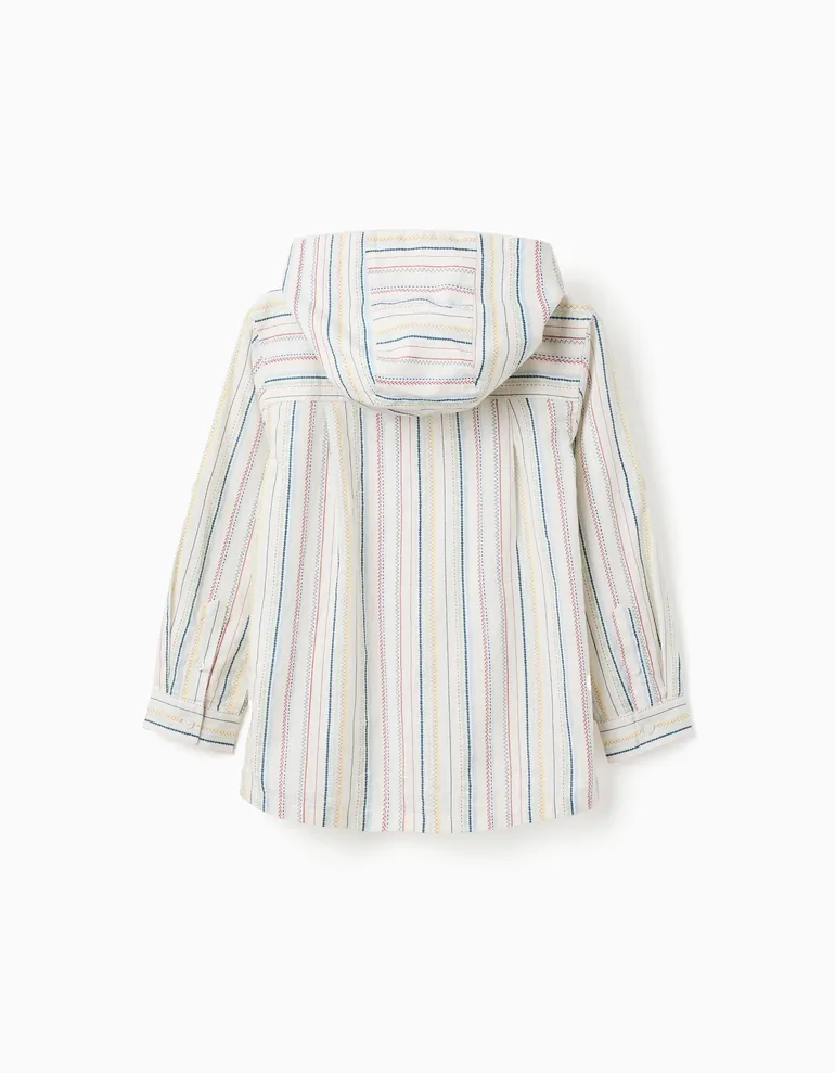 Long Sleeve Cotton Shirt With Stripes B&S For Boys Multicolour - 1