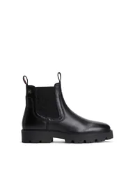 Monogram Leather Chelsea Boot Black - 1