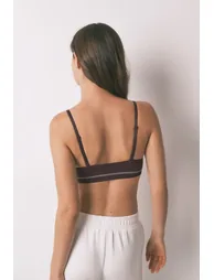 Burgundy NATURAL seamless triangle top - 1