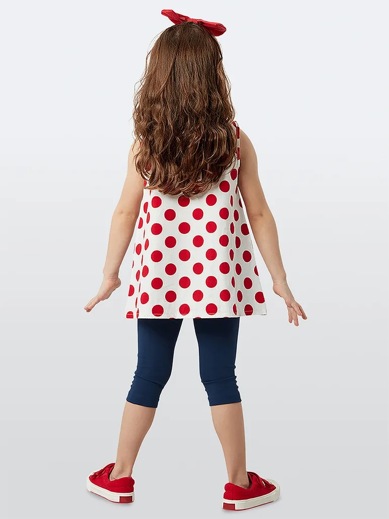 Polka Dot Lily Girls Tunic Tights Set - 1