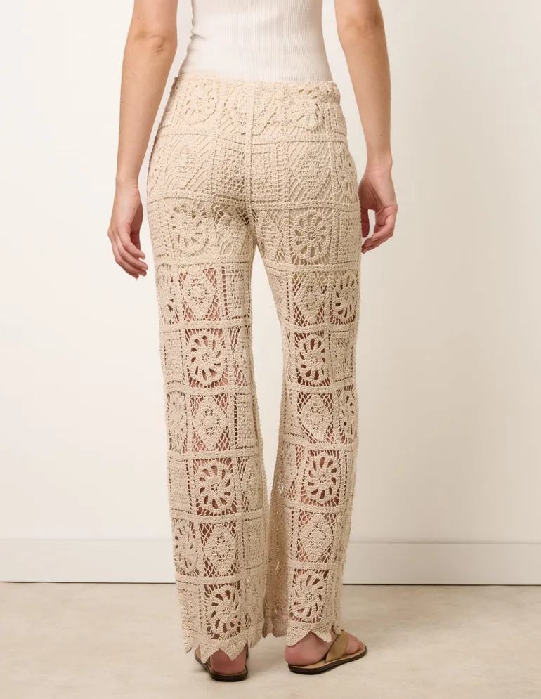 Crochet Flared Trousers - 4