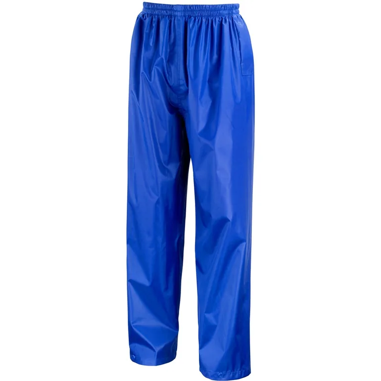 Result Core Childrens/Kids Unisex Junior Rain Suit Jacket And Trousers Set - Royal - 2