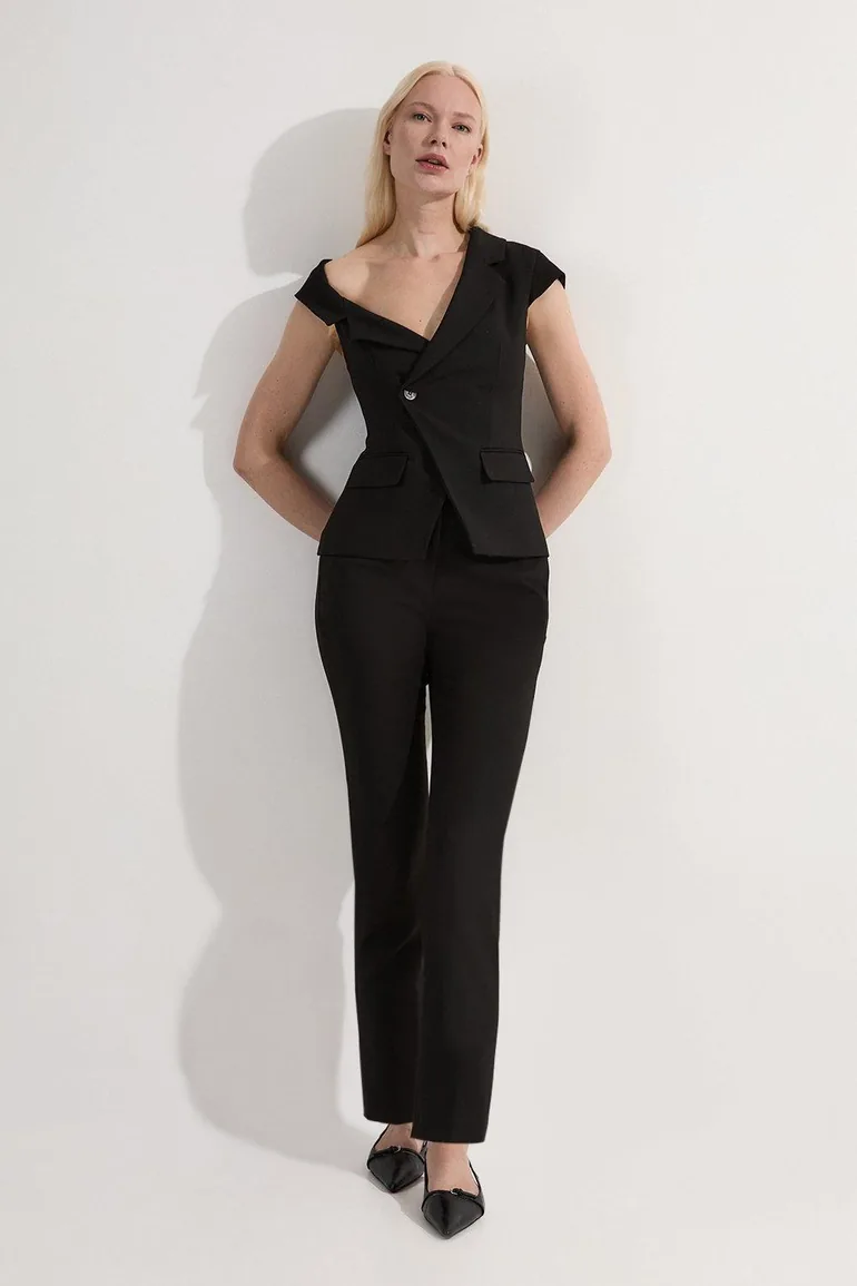 Compact Stretch Slim Leg Tailored Trouser