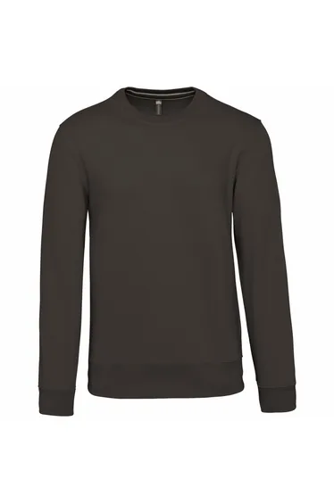 Kariban Mens Crew Neck Sweatshirt - Dark Grey
