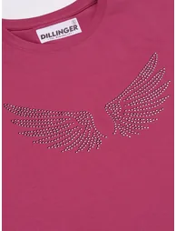 Pink Stud Detailed Oversized T-Shirt - 5