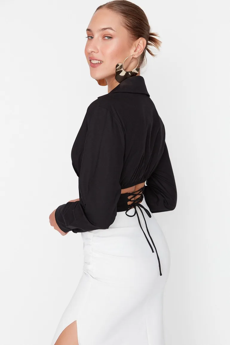 Shirt - Black - Fitted