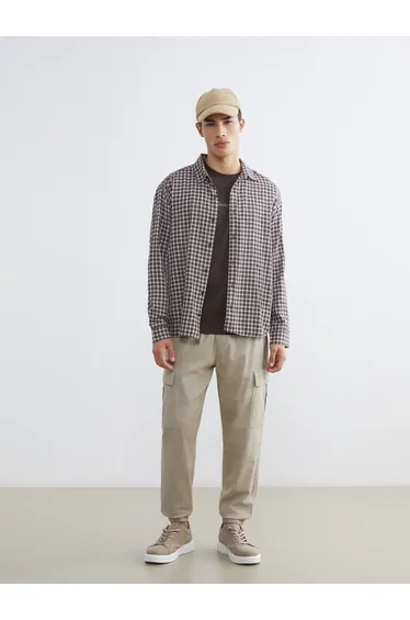 Standard Fit Twill Men's Trousers