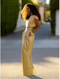 Stylish High Waisted Skirt & Top Two Pieces Set - 6