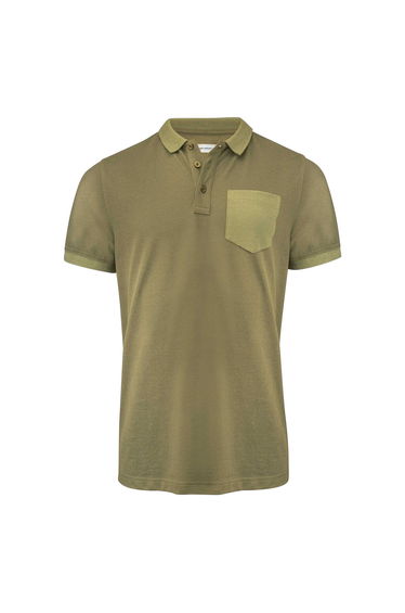 James Harvest Mens Pinedale Piqué Polo Shirt - Moss Green