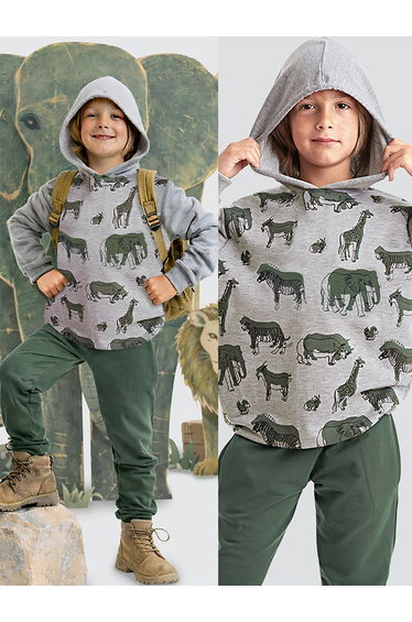 Animals Boy's Tracksuit Set