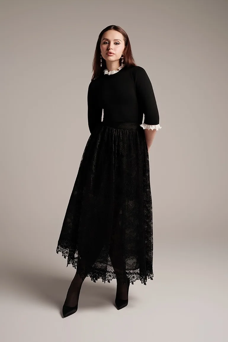 Black Lace Skirt