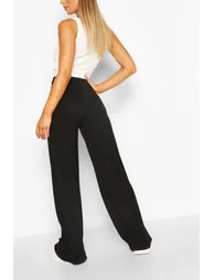 Everyday Tonal Wide Leg Trouser - black - 1