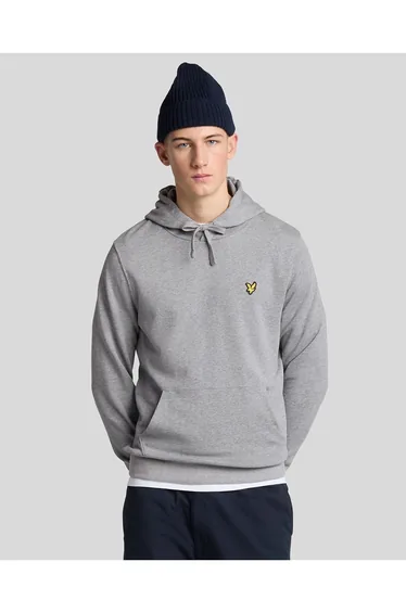 Pullover Hoodie Mid Grey Marl