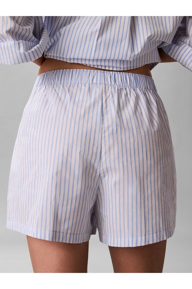 Covered Wb Poplin Short Sera Stripe Blue Descent - 3