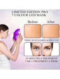 Limited Edition Pro 7 Colour LED Face & Neck Mask - 8