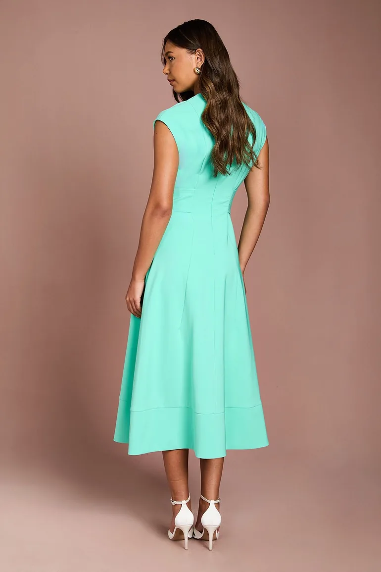 Belted Crepe Dress - 2