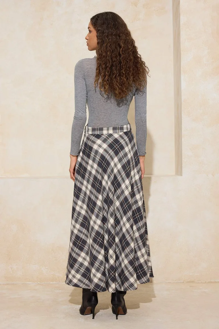 Black-Ecru Skirt - 3