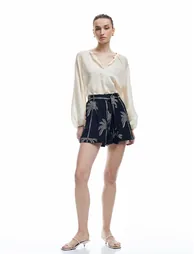 Printed Mini Shorts