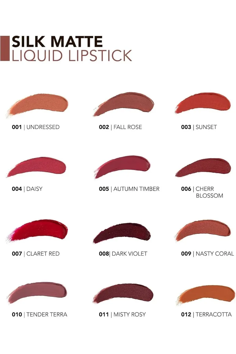 Flormar Silk Matte Liquid Lipstick 005 Autumn Timber - 6