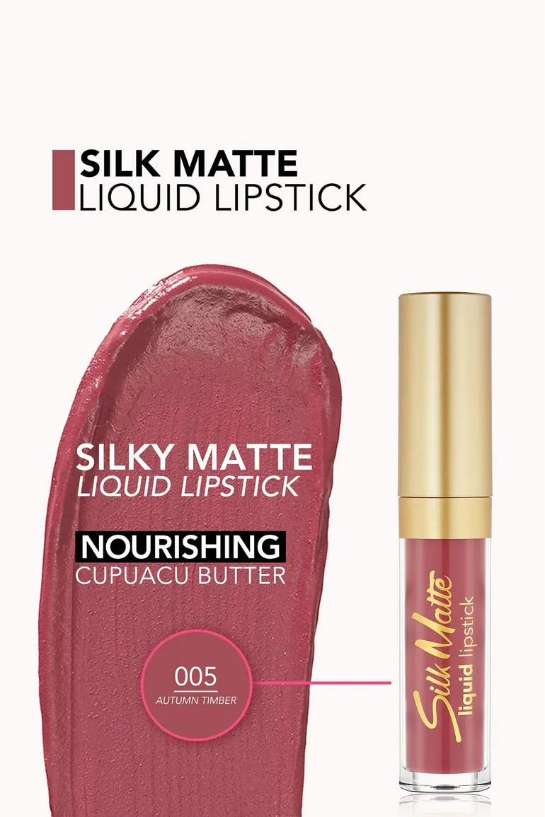 Flormar Silk Matte Liquid Lipstick 005 Autumn Timber - 3