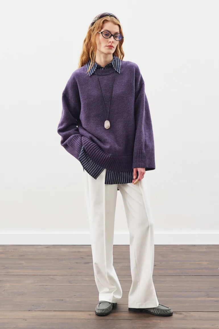 CHUNKY OVERSIZE SWEATER - 6