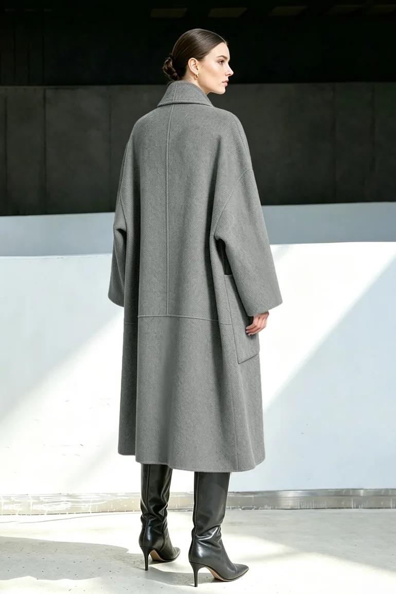 Cashmere & Wool Double-Faced Fabric - 3