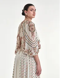 Royal Pattern Whisper Dress - 2