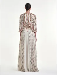 Royal Pattern Whisper Dress - 3