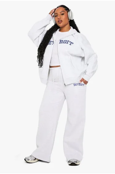 PLUS DETROIT WIDE LEG JOGGERS