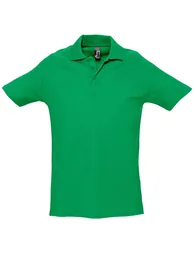 SOLS Mens Spring II Short Sleeve Heavyweight Polo Shirt - Kelly Green