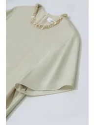 Tweed Style Short Sleeve Dress - 8
