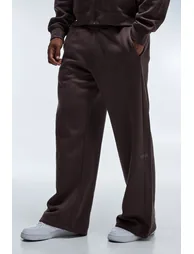 Man Active Wide Leg Side Panel Jogger - brown - 1