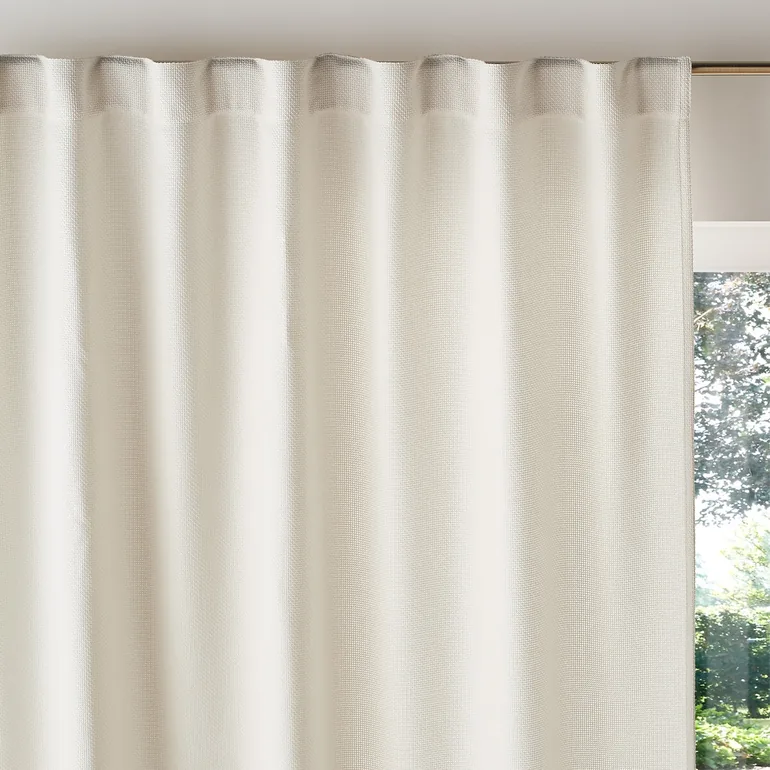 Montego Basket Weave Effect Hidden Tab Curtain - 5
