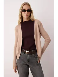 Mink Premium Yarn/Special Yarn Interlock Knitwear Sweater - 1