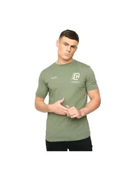 Crosshatch Mens Morville Cotton T-Shirt - Olive - 1