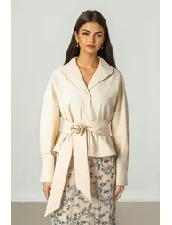 Beige Cotton Top - 2