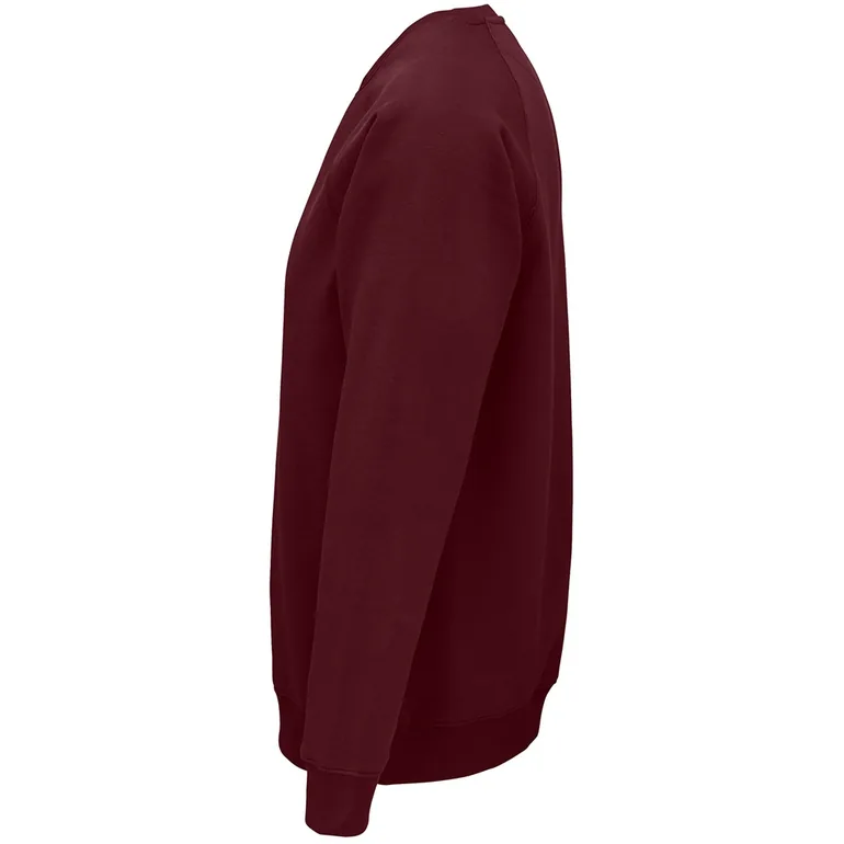 SOLS Unisex Adult Space Organic Raglan Sweatshirt - Burgundy - 2