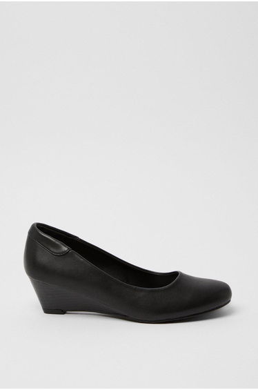 Good For The Sole: Cerys Comfort Low Wedge Heel Court Shoes product thumbnail 2