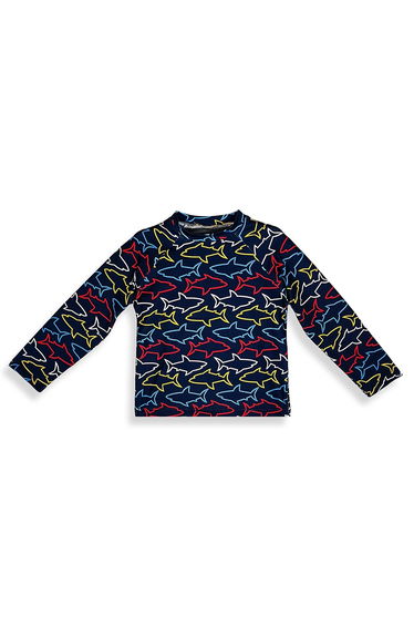 UV Protected Shark Boy's Swimsuit T-shirt product thumbnail 3