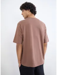 Men Graphic Print Oversized Jersey T-Shirt - 3