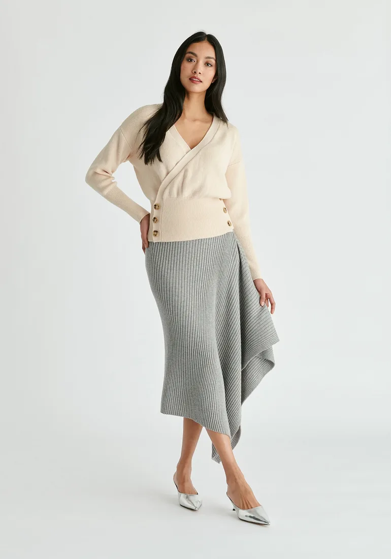 Draped Knitted Skirt - 8