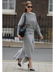 Draped Knitted Skirt - 12