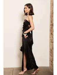 TFNC Mitila Black Maxi Dress - 1