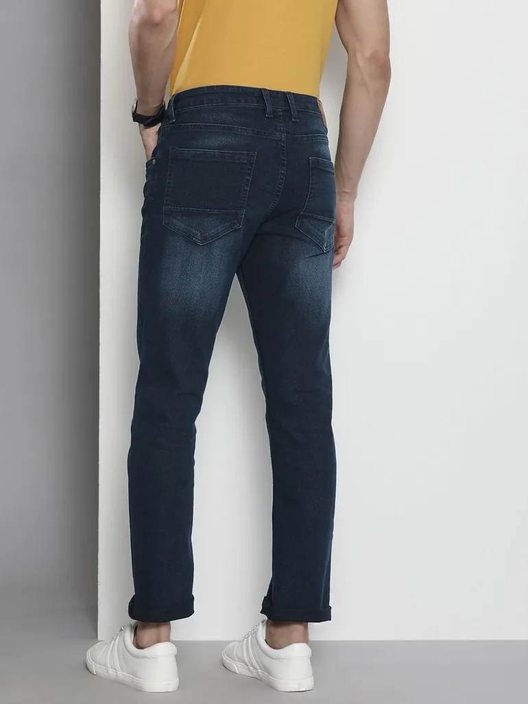 Men Slim Straight Fit Solid Jeans - 3