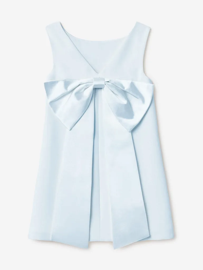 Self Portrait Girls Crepe Sequin Flower Dress in Blue - 2