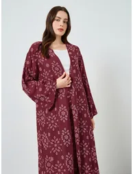 Women Printed Kimono and Wide Leg Pants Co-Ords - 1