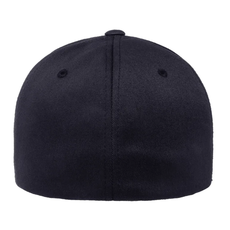 Yupoong Mens Flexfit Fitted Baseball Cap - Dark Navy/Dark Navy - 1