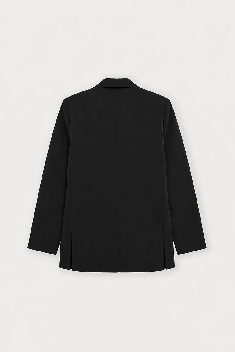 Belted Oversize Blazer Jacket - 7