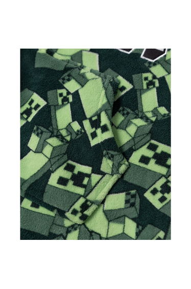 Minecraft Boys Creeper Blanket Hoodie - Green product thumbnail 4